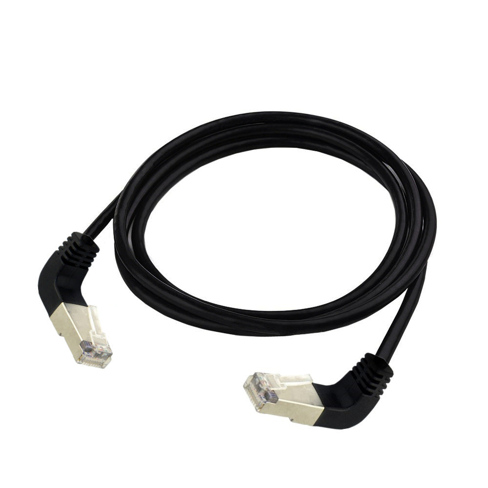 Cat5 Ethernet Cable, RJ45 Male to Male Internet Network LAN Cable Patch Cord | Down to Down Angle