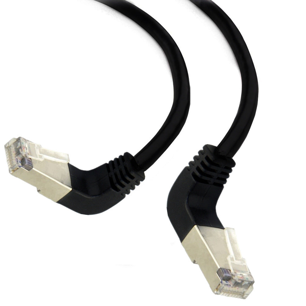 Cat5 Ethernet Cable, RJ45 Male to Male Internet Network LAN Cable Patch Cord | Down to Down Angle