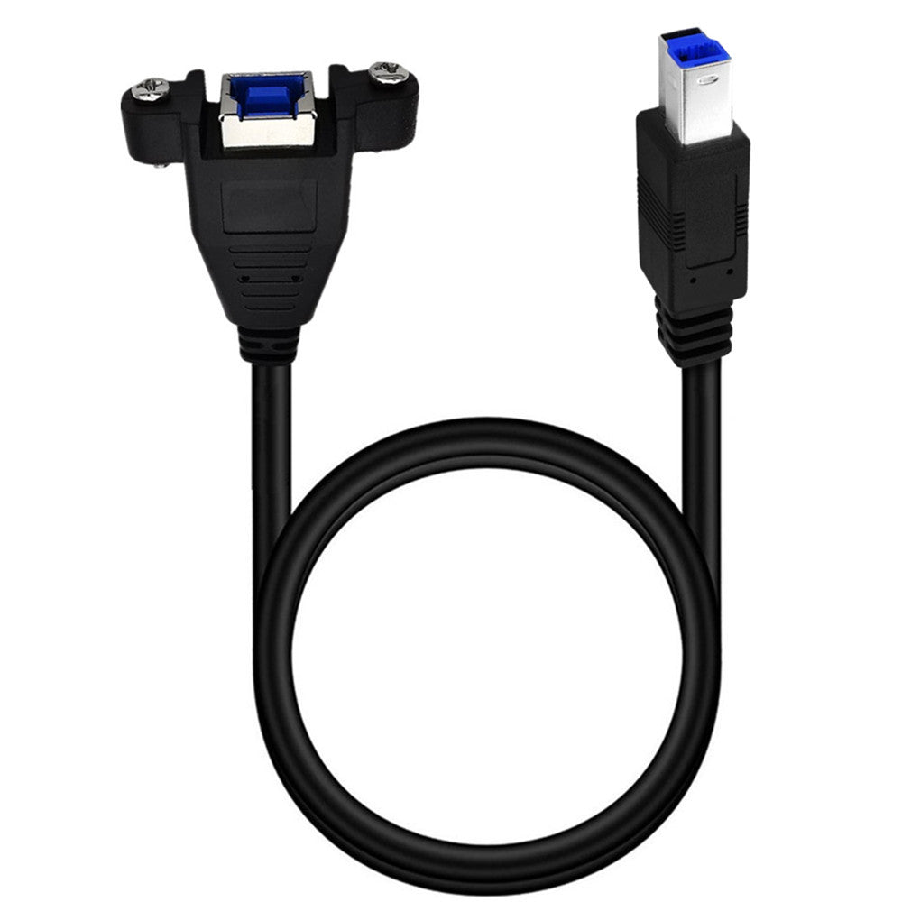 USB 3.0 Type B Male to B Female Panel Mount Extension Cable for Printer, Scanner, Hard drive