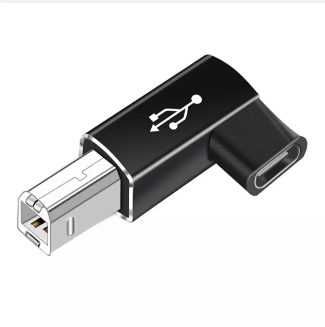 USB 2.0 Type B Male to USB C Female MIDI Adapter Printer Connector for Printer,Midi Keyboard,Electronic Music Instrument