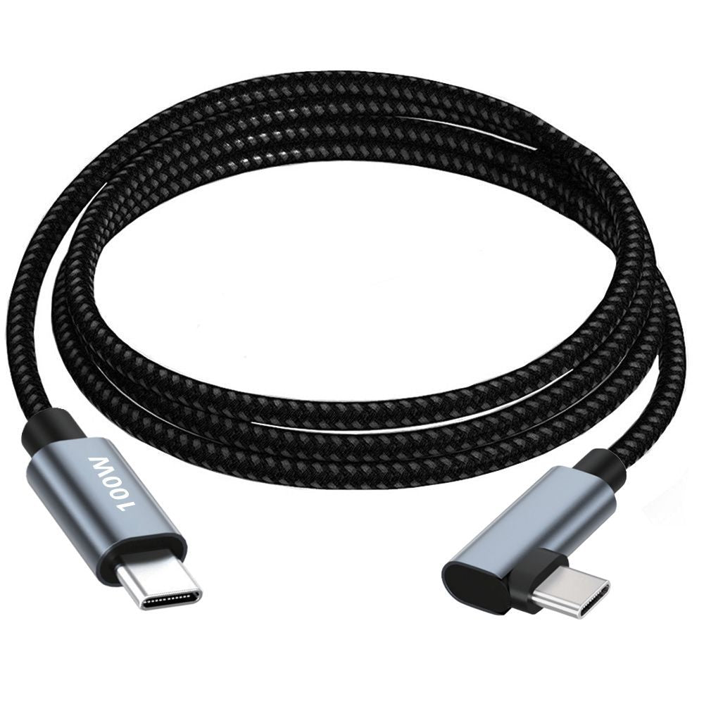 USB-C Male to Male Angled PD 100W Fast Charging Cable 480Mbps