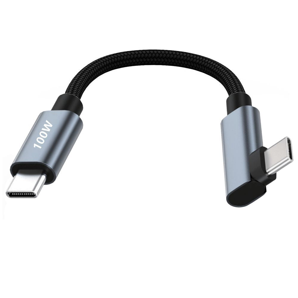 USB-C Male to Male Angled PD 100W Fast Charging Cable 480Mbps