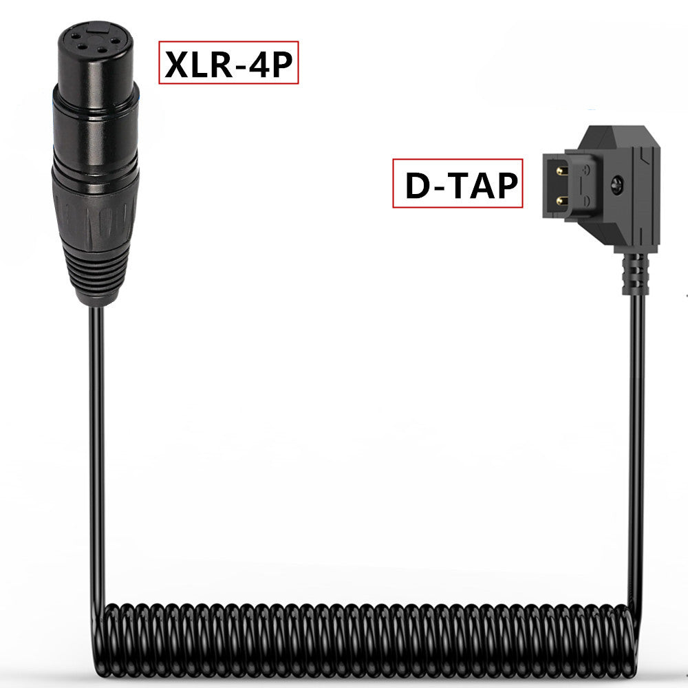 D-Tap to 4-Pin XLR Cable, Male to Female Power Supply Battery Adapter