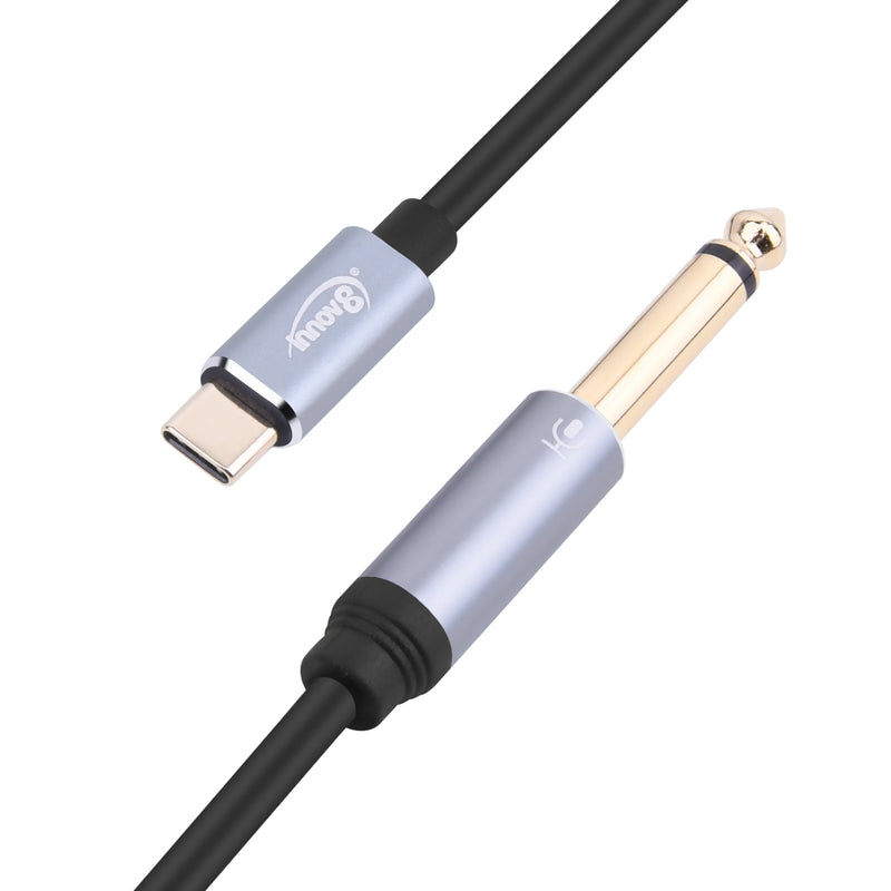 USB C to 6.35mm 1/4 inch Male TS Mono Aux Audio Cable