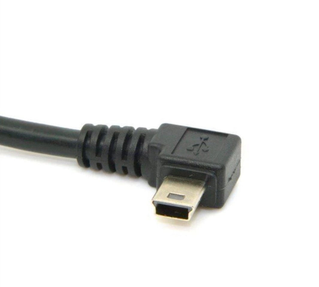 Mini-B USB 5 Pin Male to USB-A 2.0 Male Data Charge Cable 1.8m