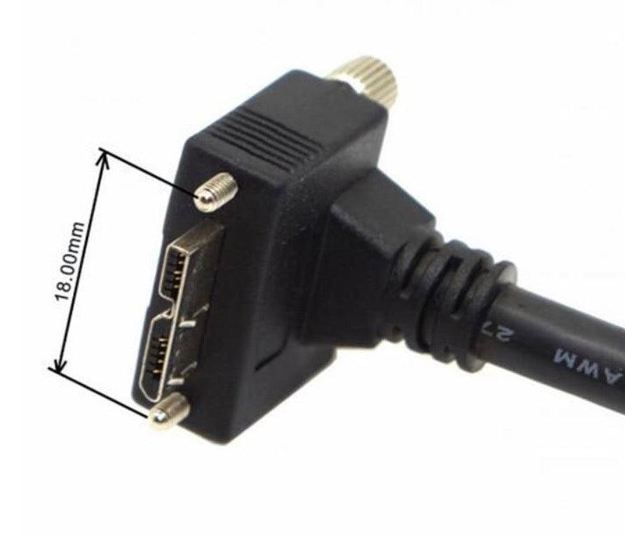 USB-A 3.0 Male to Micro B Angled Data Cable 1.2m