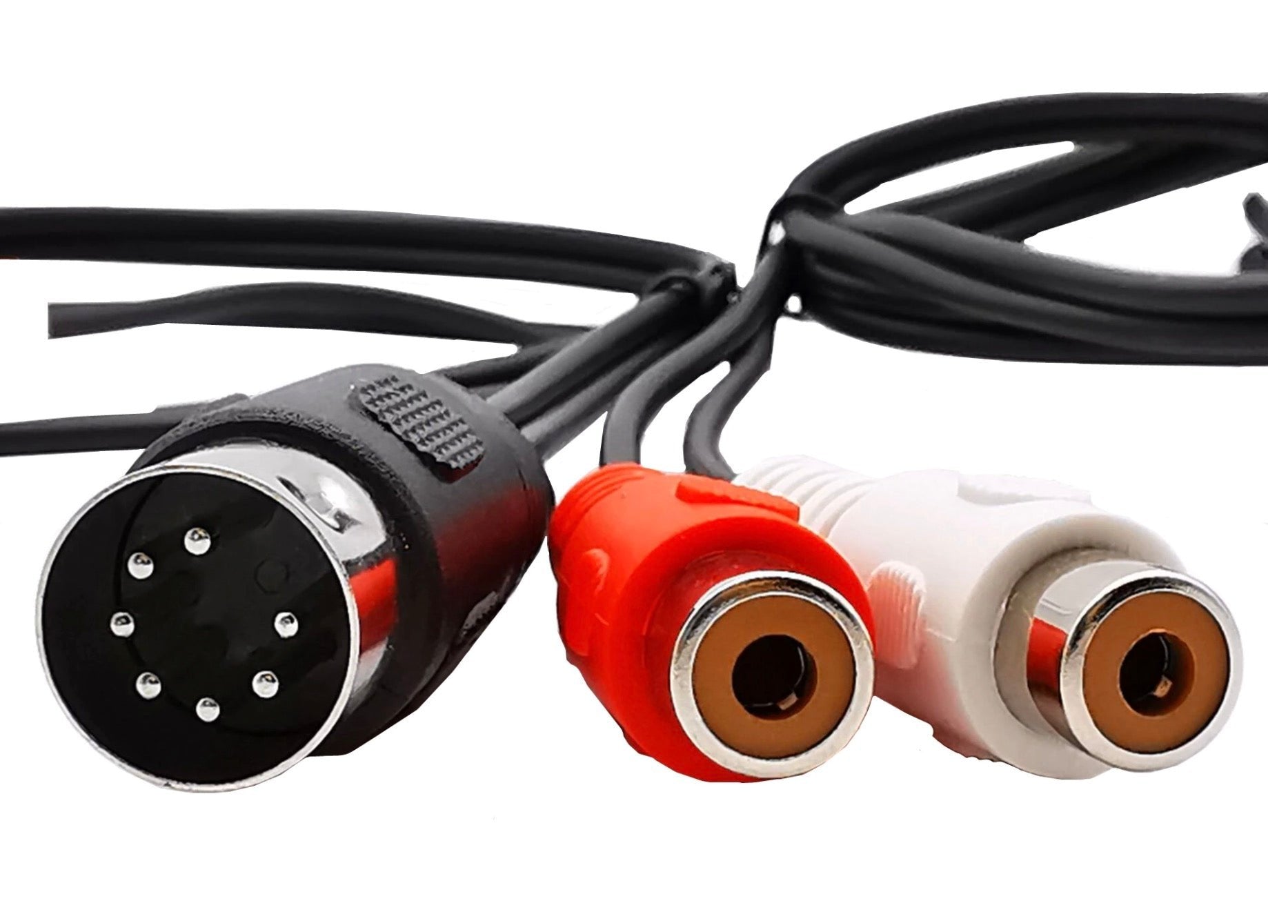 7Pin Din Male to 2 RCA Female Audio Cable for Bang & Olufsen, Naim, Quad.Stereo Systems