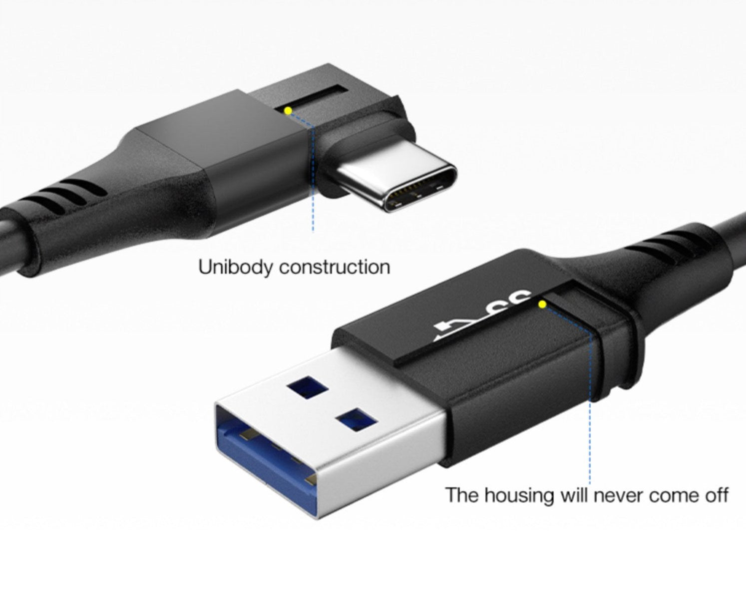 USB-A 3.0 to USB-C High Speed Data Charging Cable for Oculus Quest (6m)