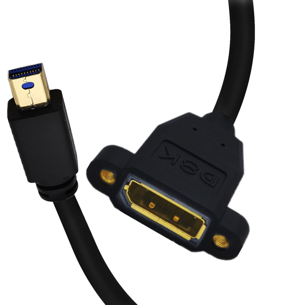 HCDBG VENTION - Cable, DisplayPort 1.4; DisplayPort plug,both sides; PVC;  black