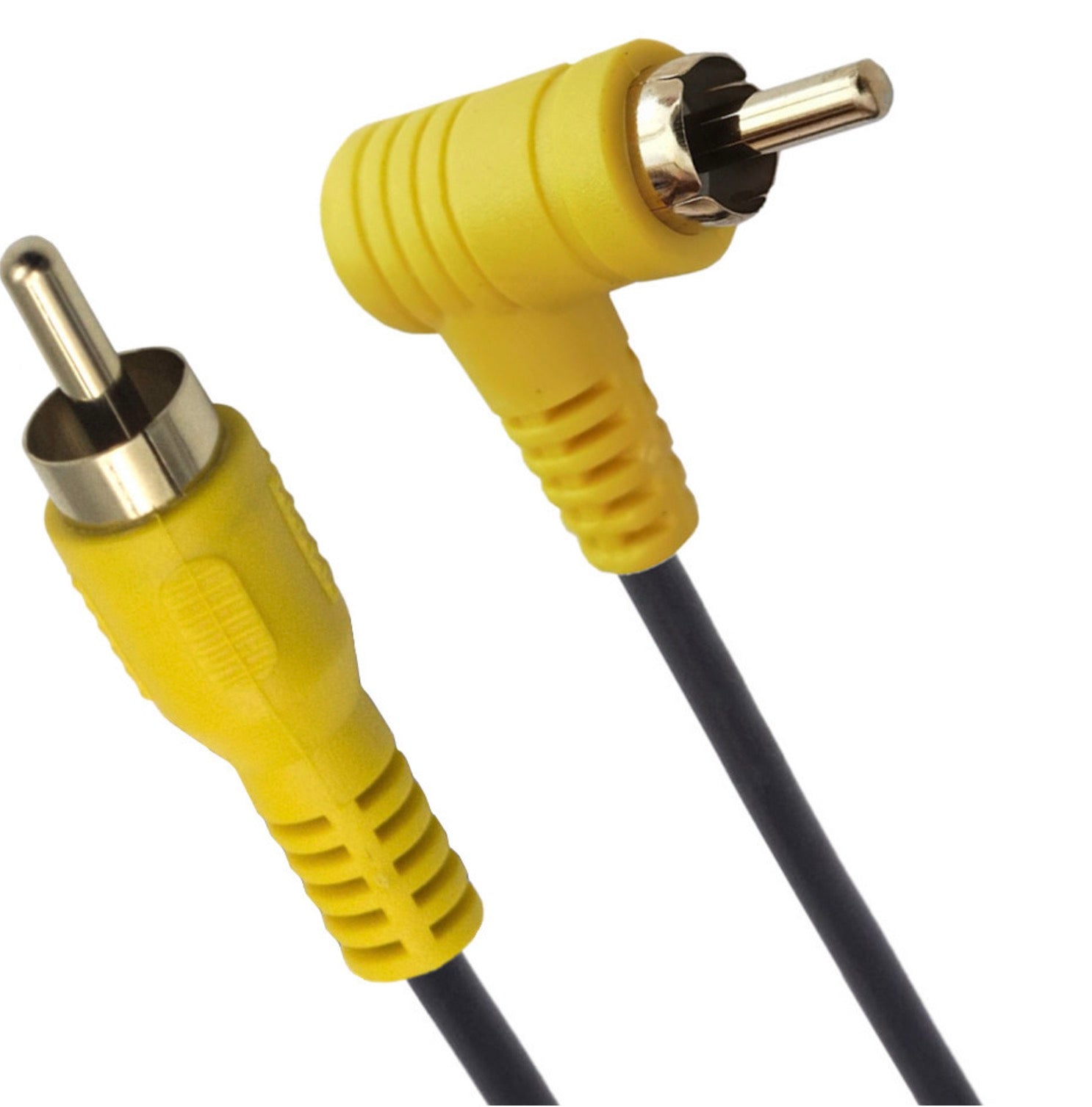 RCA Phono Male to Angled Male Composite Audio Video Cable