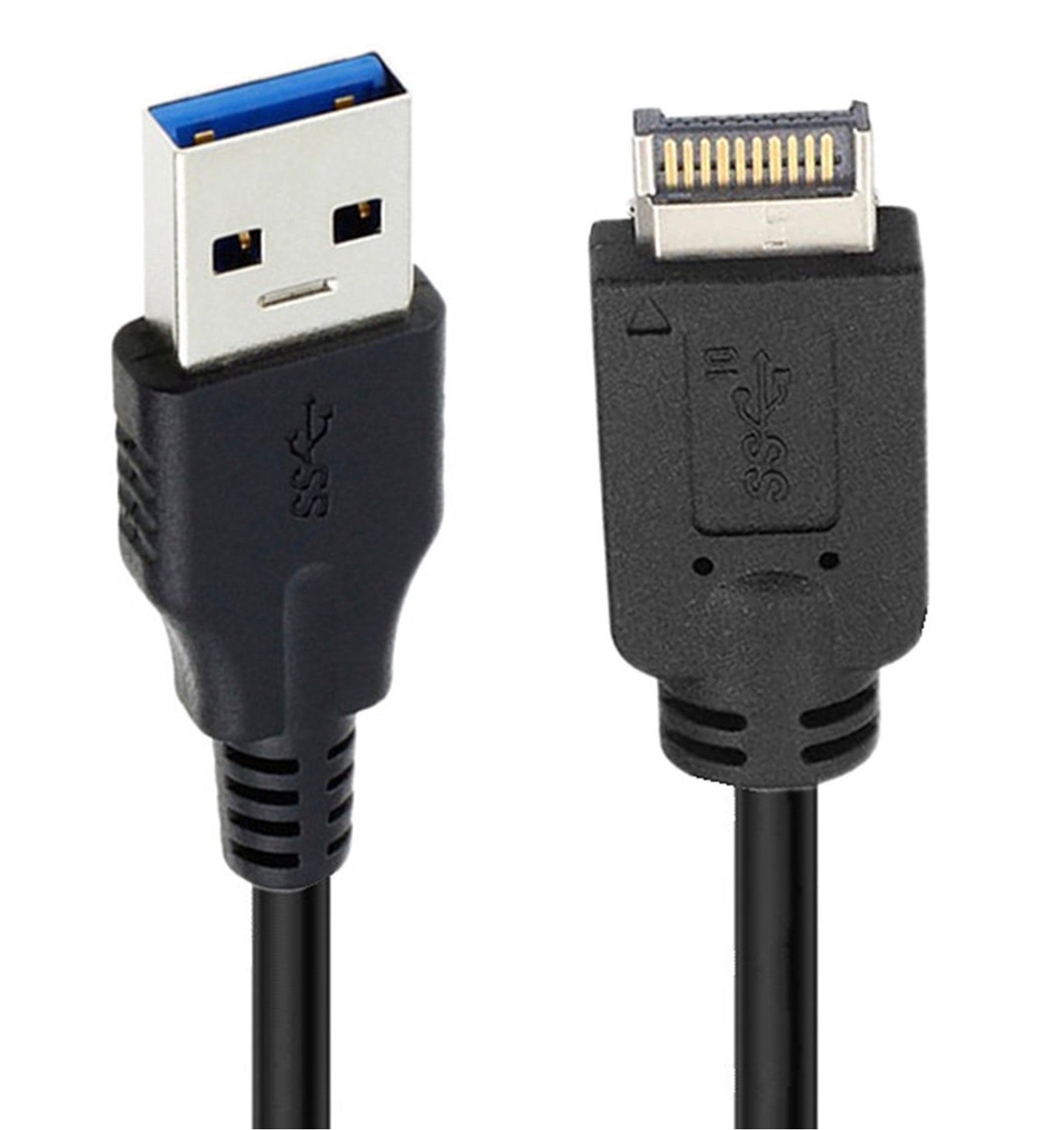 USB 3.1 Type E 24-pin Front Panel Header to USB 3.0 Type-A Male Extension Cable 0.5m