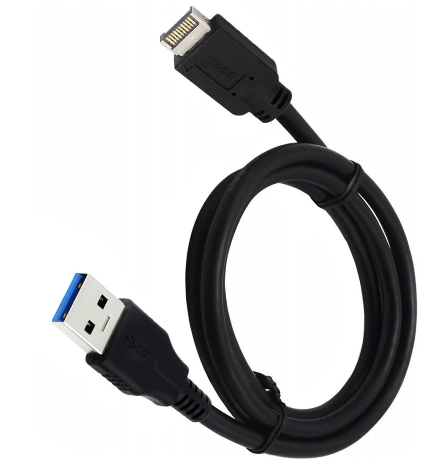USB 3.1 Type E 24-pin Front Panel Header to USB 3.0 Type-A Male Extension Cable 0.5m