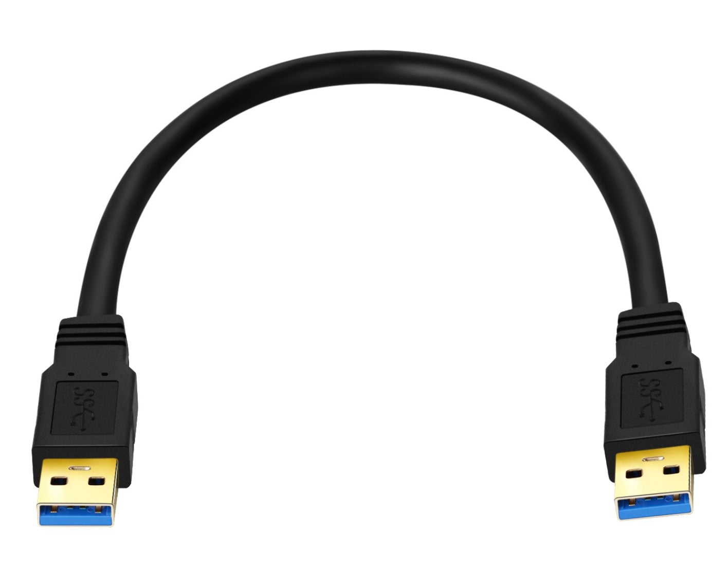 USB 3.0 A Male to USB 3.0 A Male Cable Gold Plated 2A 5Gbps