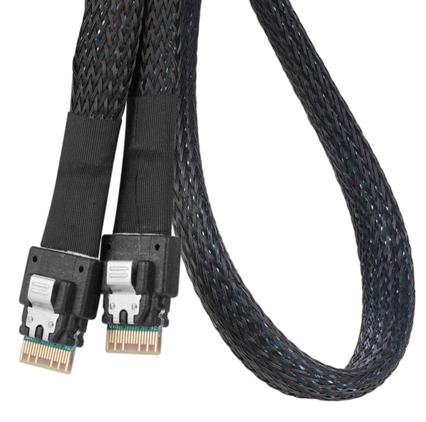 Internal Slim SAS SFF 8654 4i to Slim SAS 8654 4i Extension Cable For Hard Disk Server Storage 0.5m