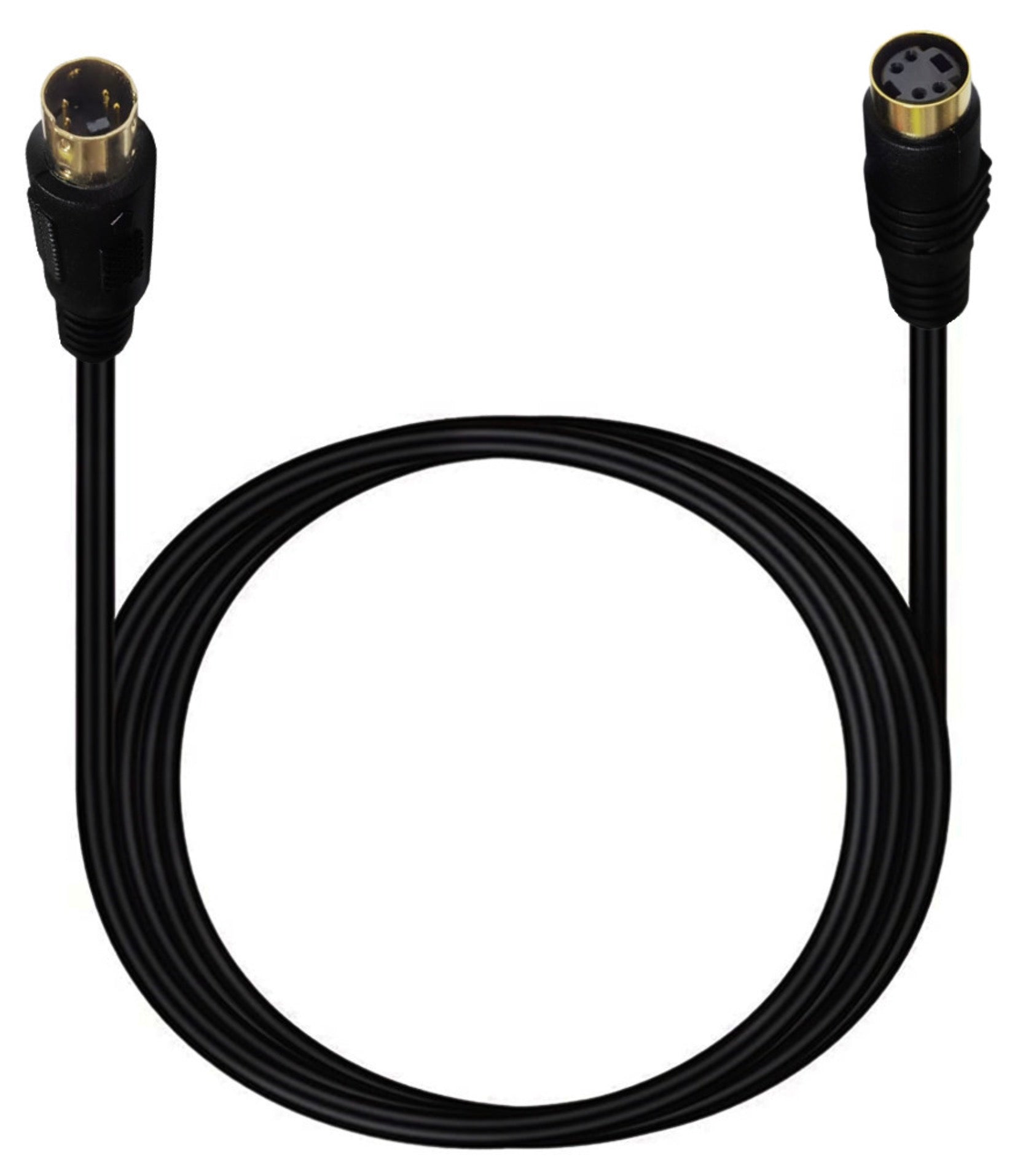 S-Video 4 Pin Male to Female Audio Cable For Home Theater, DSS receivers, VCRs, DVRs/PVRs, Camcorders, DVD Players.