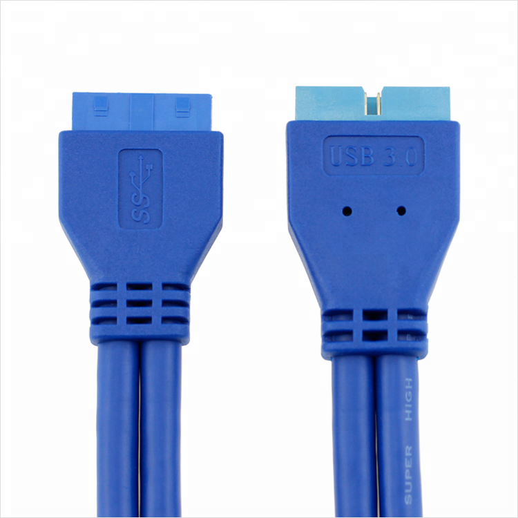 USB 3.0 Motherboard 20 Pin Header Extension Adapter Cable, USB Double  Connector Female to Female Extender