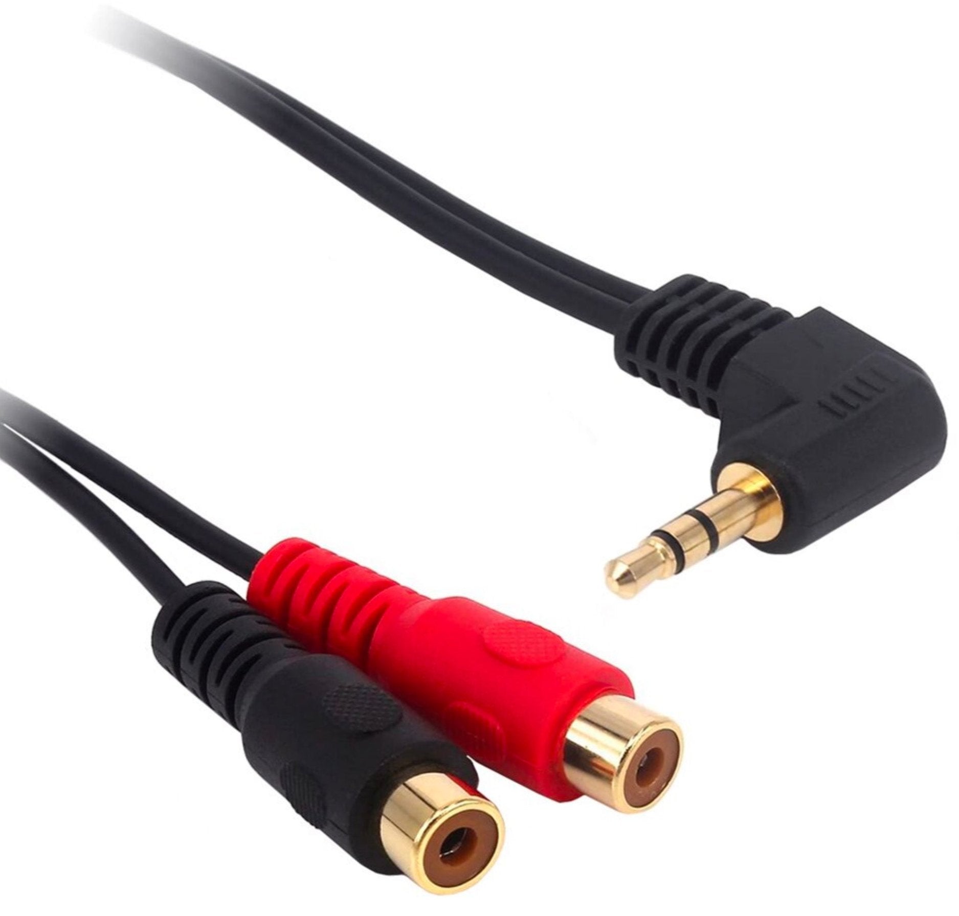 3.5mm TRS (1/8 in) Jack Male to 2 RCA Phono Female Stereo Audio Y Cable 0.2m