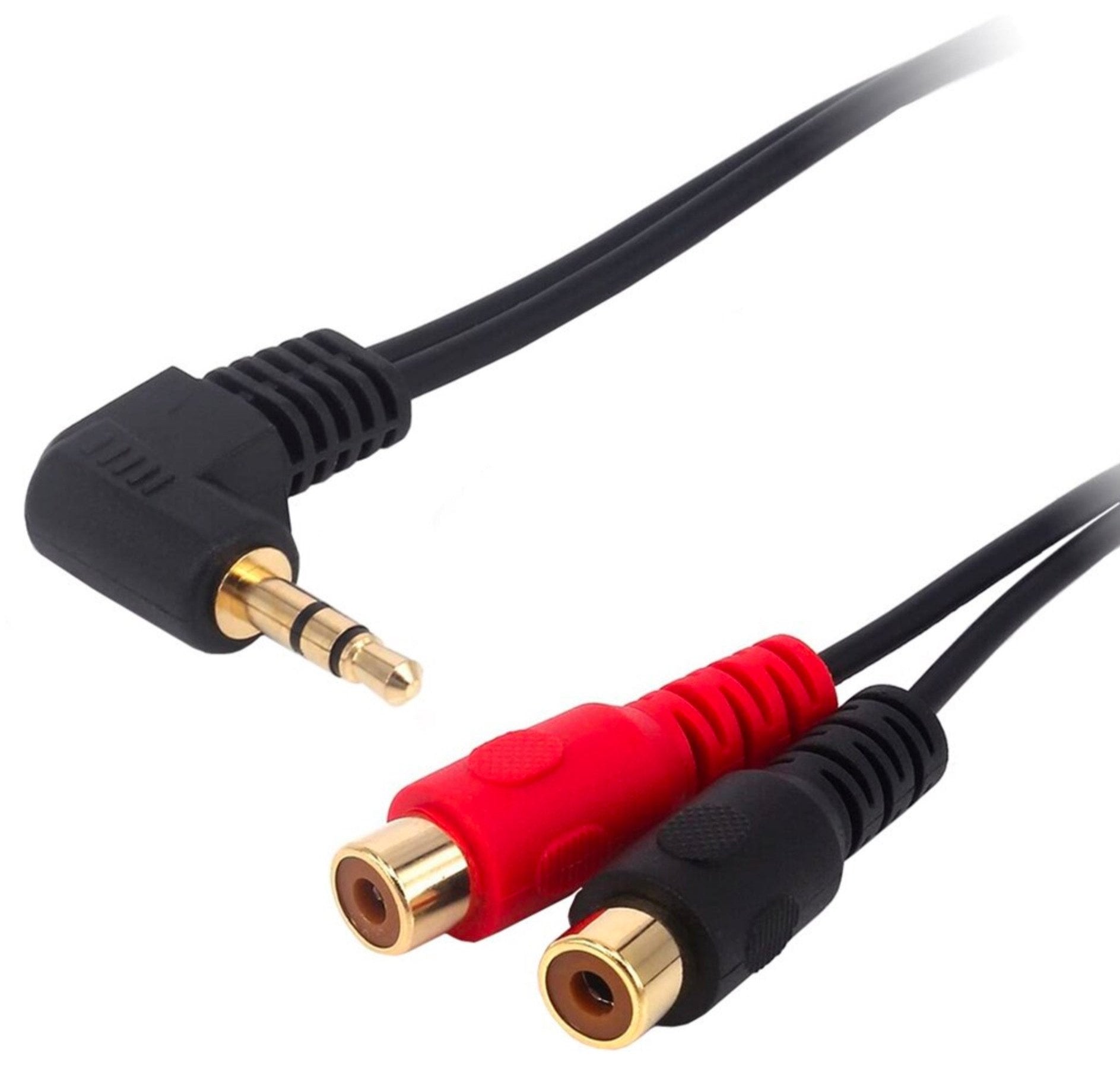 3.5mm TRS (1/8 in) Jack Male to 2 RCA Phono Female Stereo Audio Y Cable 0.2m