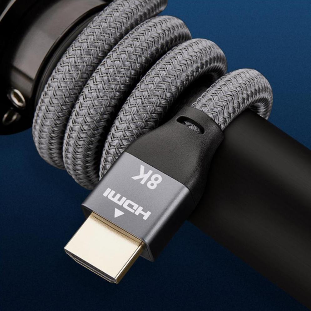 HDMI 2.1 Male to Female Ultra 8K 60Hz Braided Extension Cable