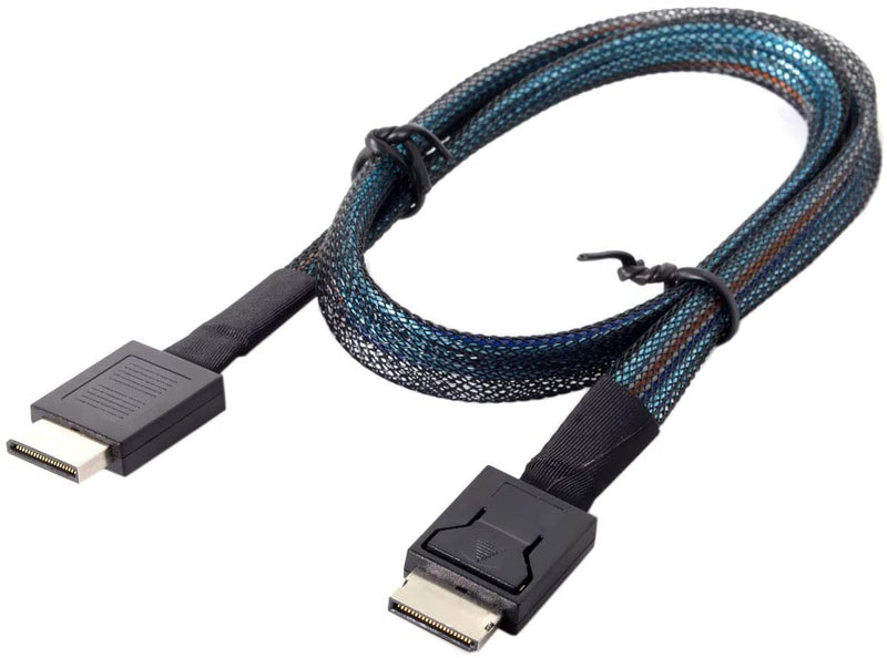 OCuLink PCIe SFF-8611 4i to OCuLink SFF-8611 SSD Data Active Cable 0.8