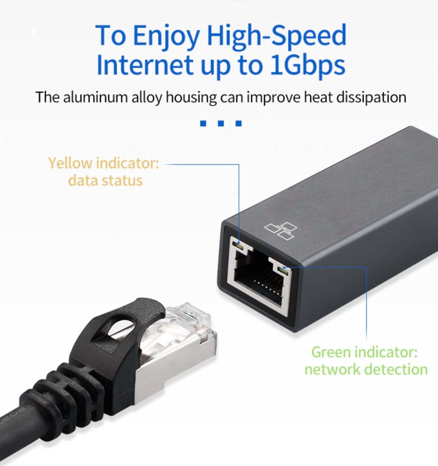 USB 3.0 to Gigabit RJ45 Ethernet Adapter Converter